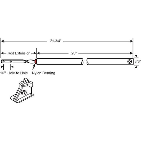 Strybuc 20in Spiral Bal. Red Bearing 74-20R-1